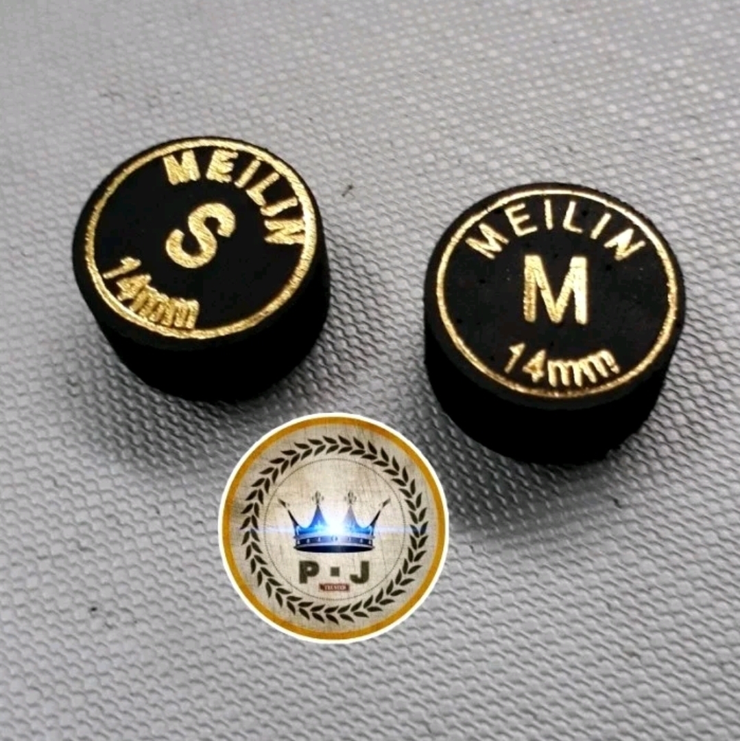 PJ - Meilin | Mei Lin Billiard Cue Tip | Black 14mm