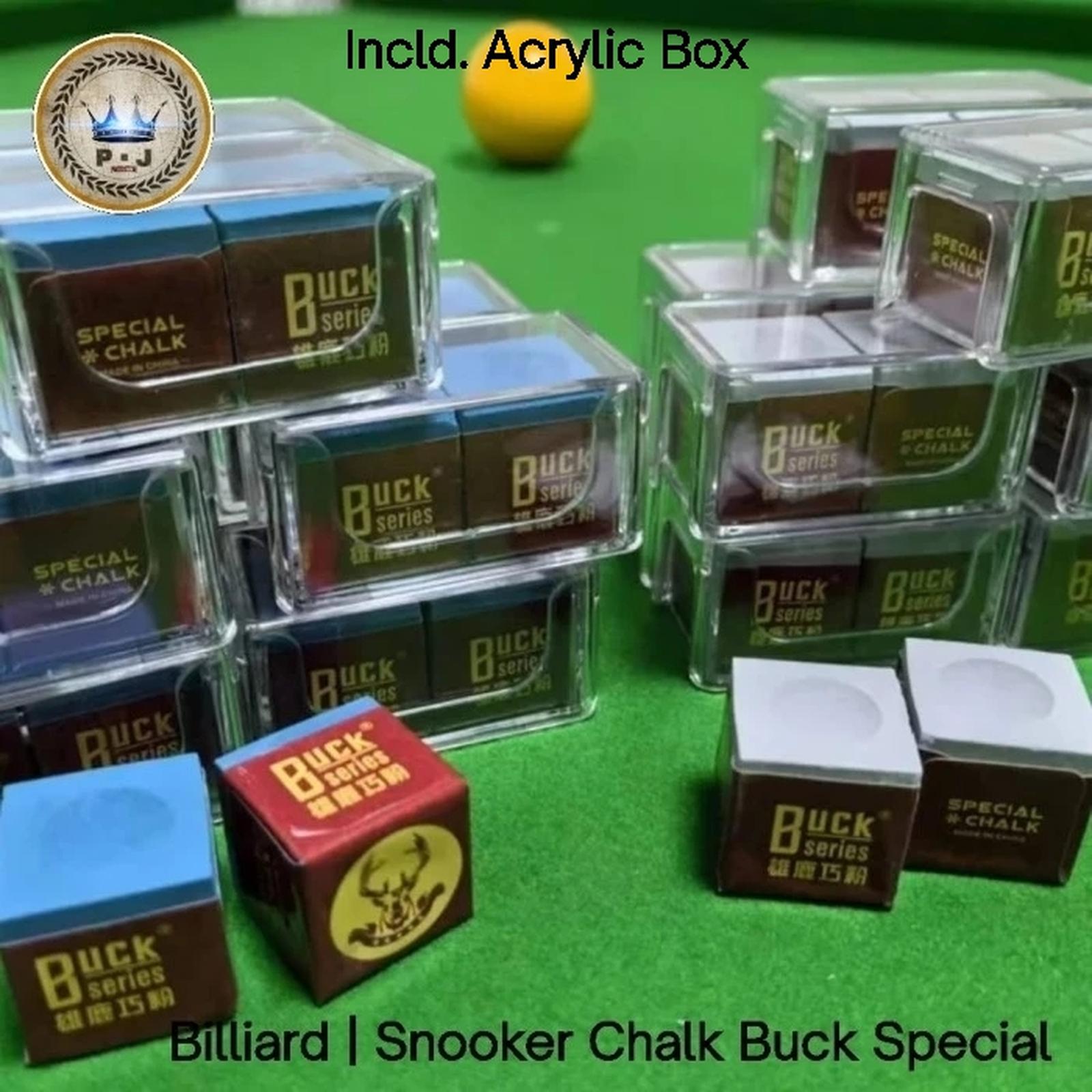 PJ - Kapur | Billiard Chalk Special Buck - 2 Pieces Per Box