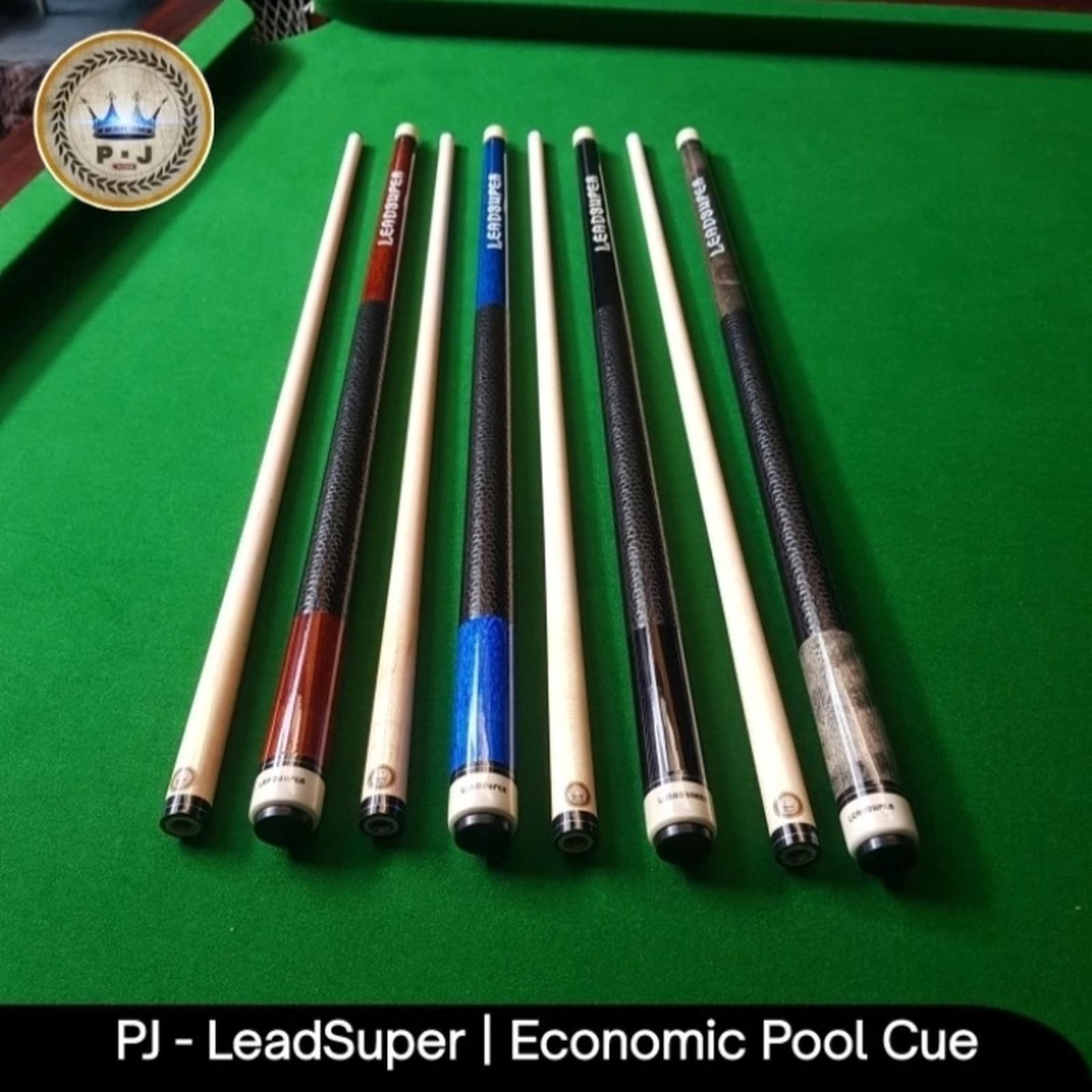 PJ - Stick Billiard | Play - Leadsuper | Maple Wood - Abu2 Kehijauan
