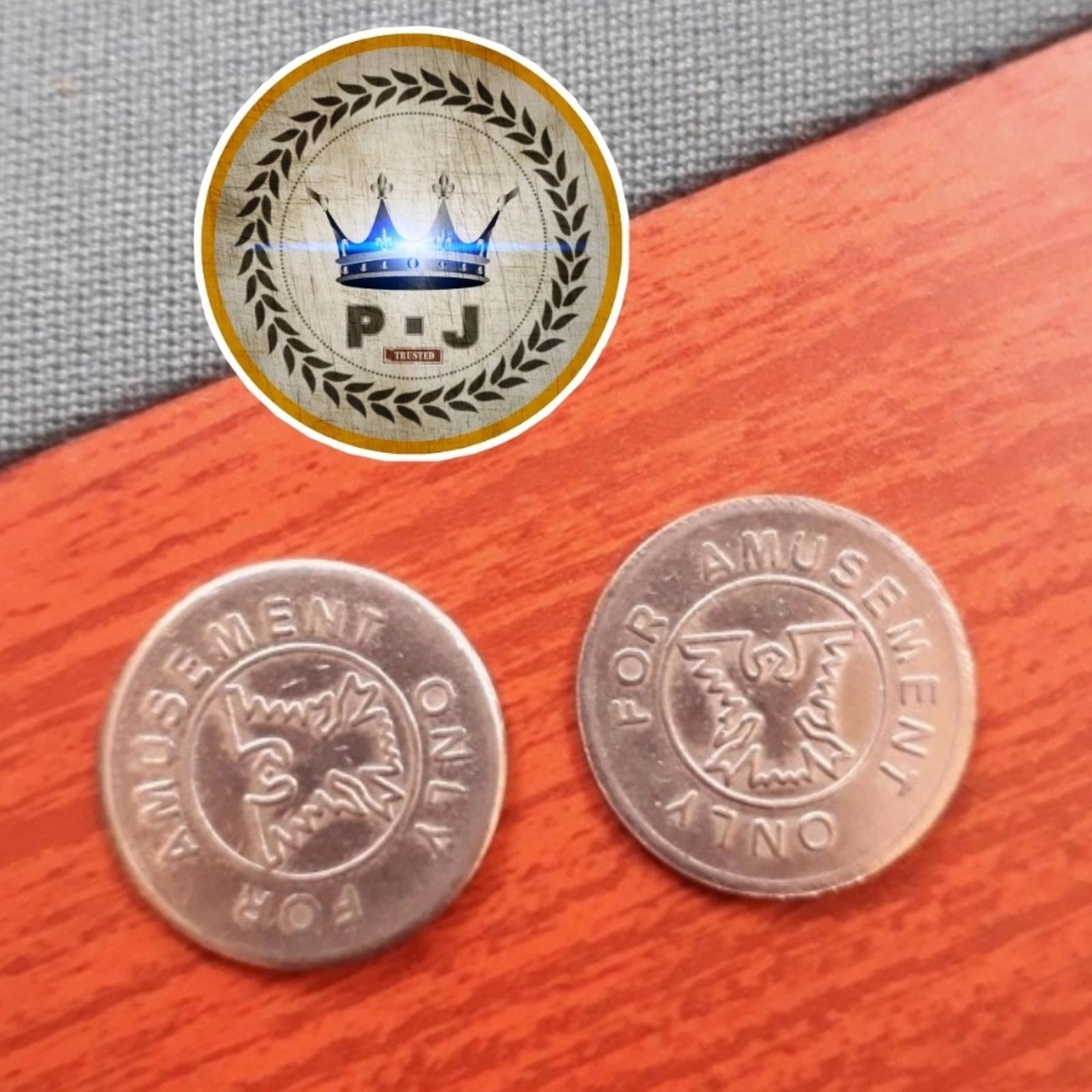PJ - Coin Meja Billiard | Bekas | Uk. 23.6mm | 50 pcs | GROSIR