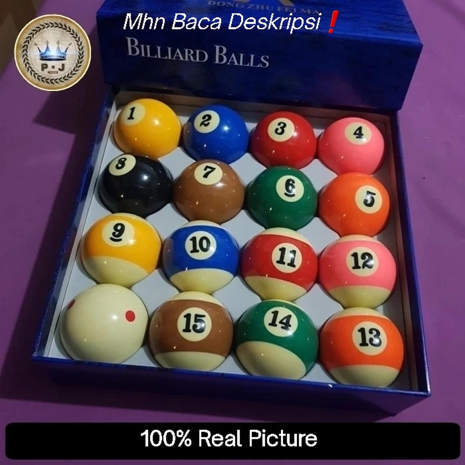 PJ - Set Bola Billiard | Copy - Model Aramith TV Pro Cup | 2.1/4" | BolaBesar