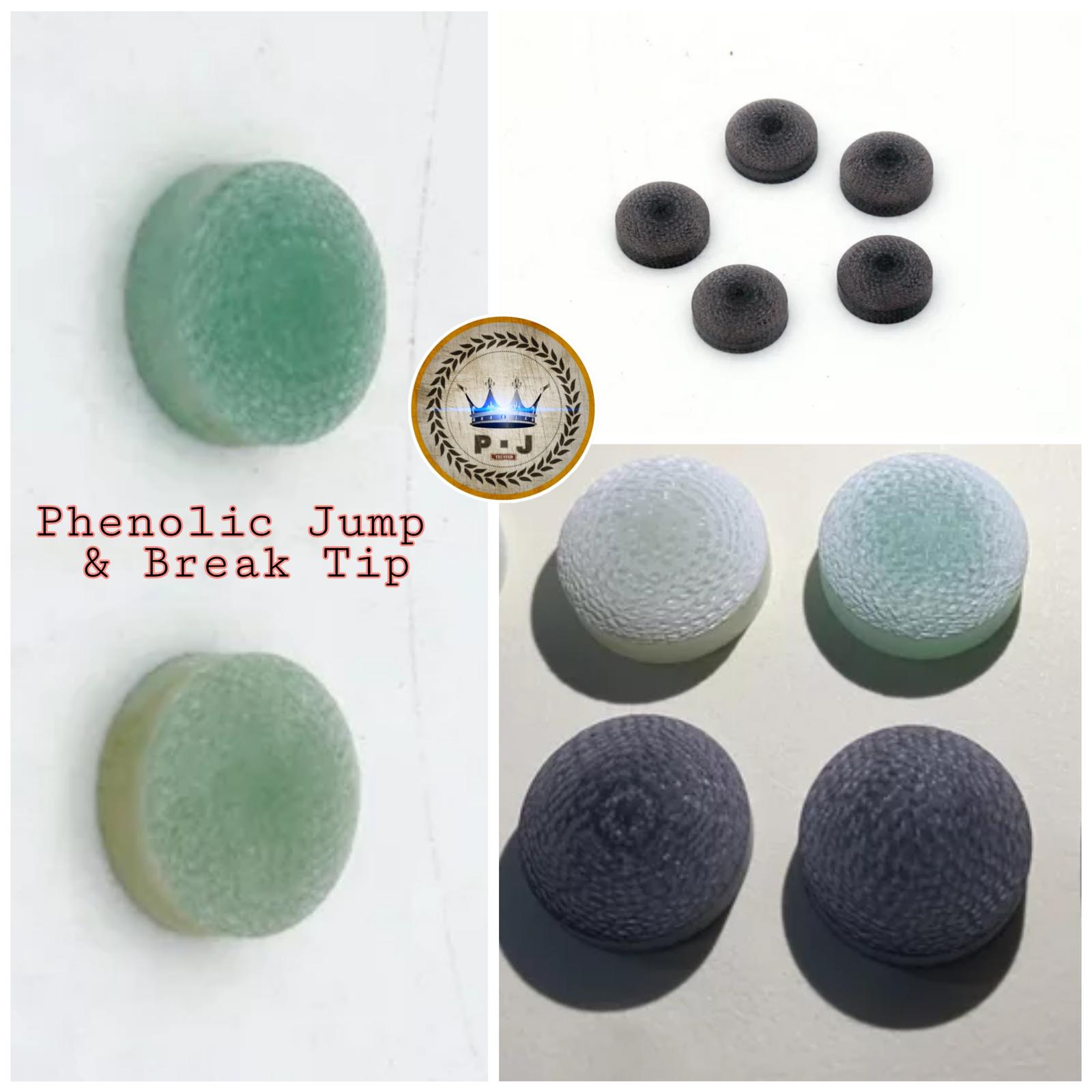 PJ - Billiard Cue Tip | Jump Break - Phenolic Resin - Black Greyish