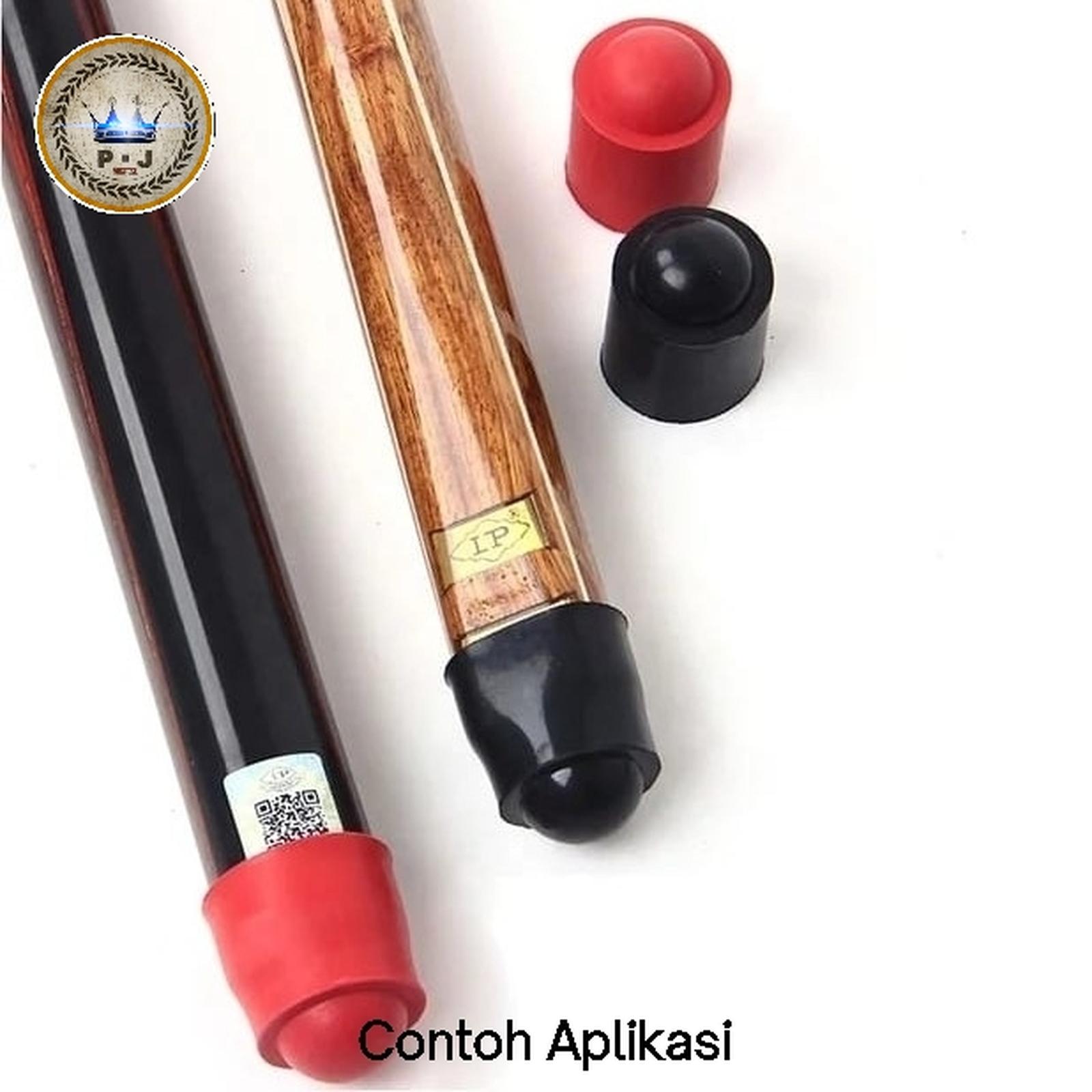 PJ - Billiard | Rubber Snooker Cue Bottom Protector | Selongsong Karet