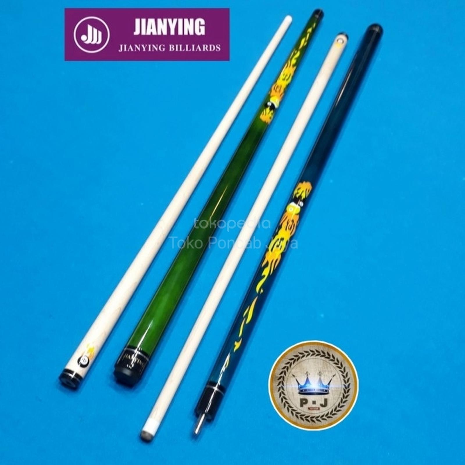 Stick BilliardPlay | Jianying 8 Ball Logo | Maple Wood12.9mm - PJ-04 Green