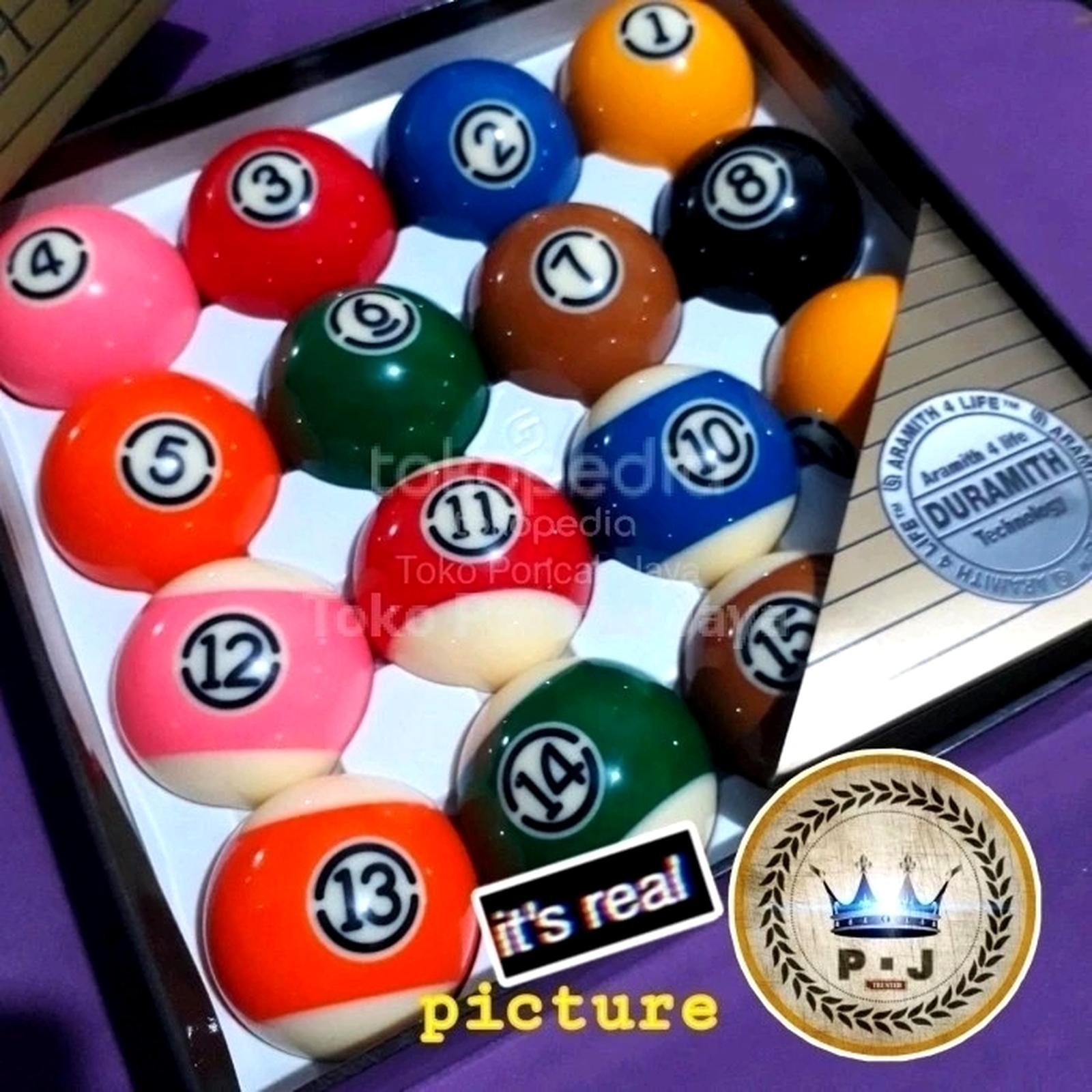 PJ - Set Billiard Balls | Aramith︎ Duramith TV Pro Cup | Replika