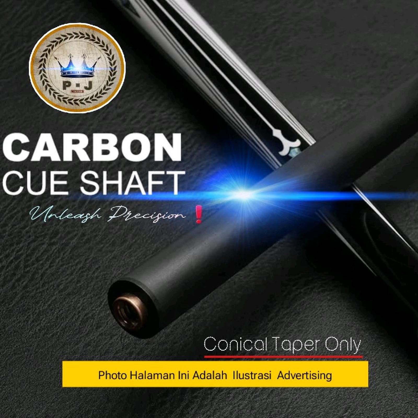 PJ | Billiard Real - Radial 3/8-10 | Genuine Carbon |Shaft Only