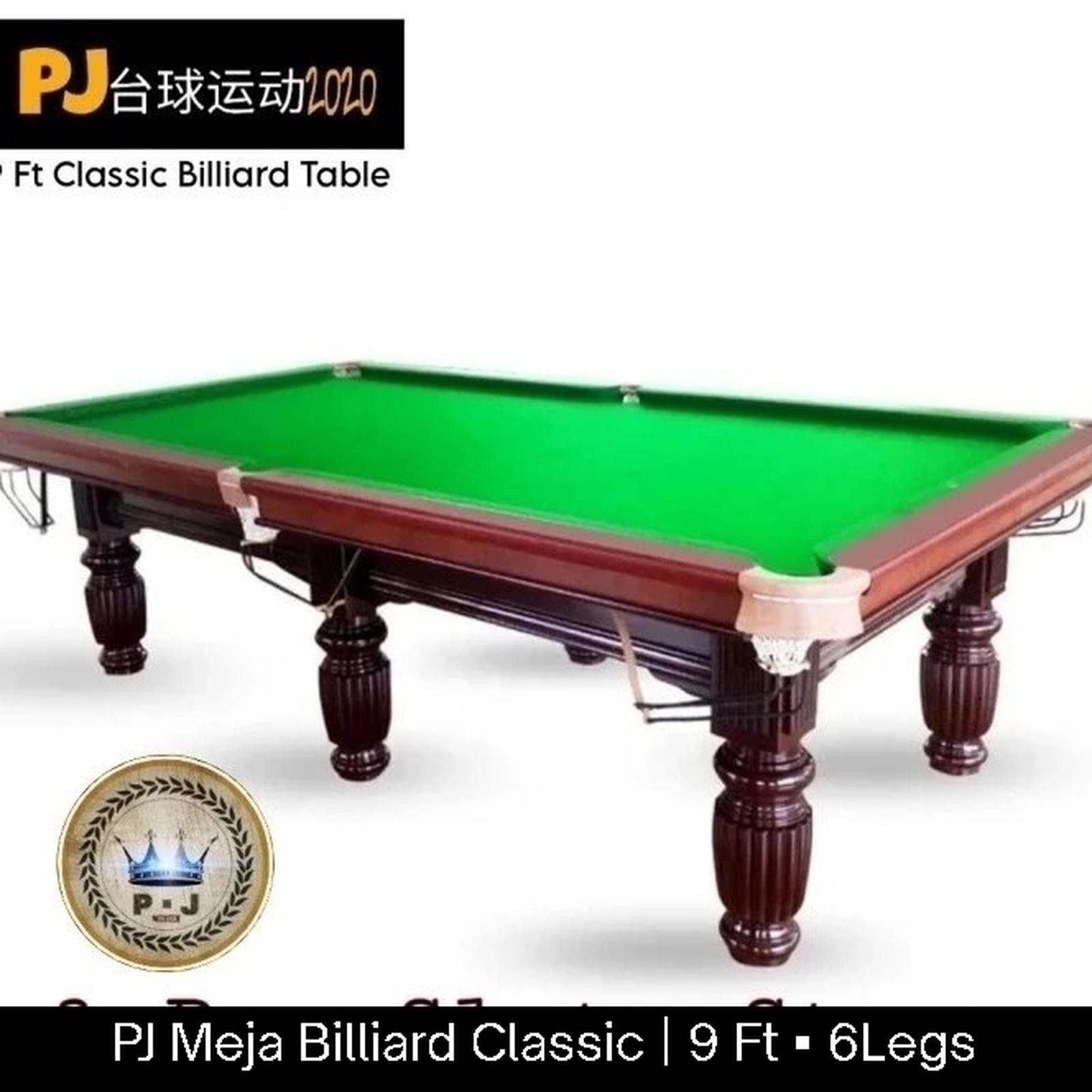 PJ - Meja Billiard 9 Ft Import | Model Classic