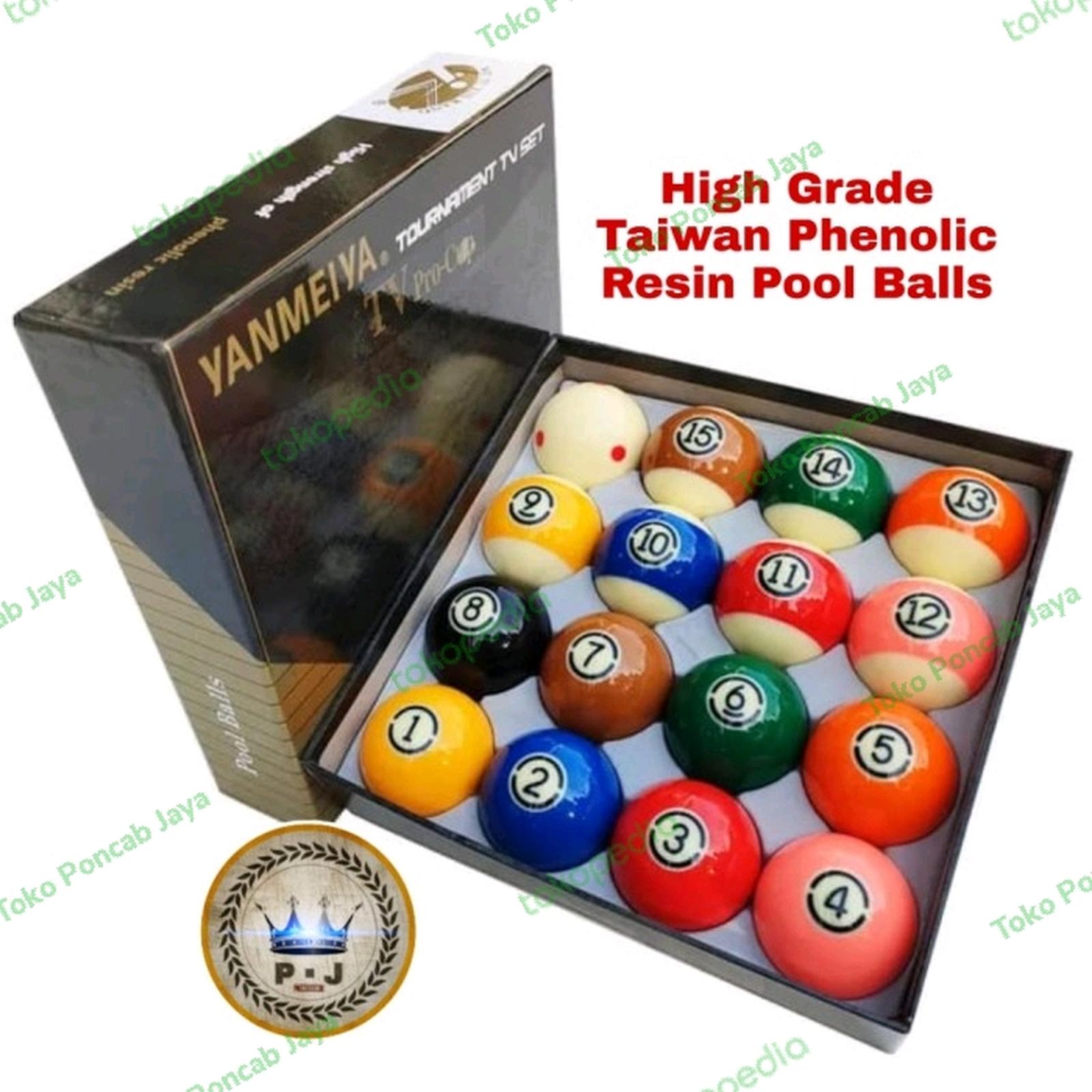 PJ - Set Billiard Balls | Yanmeiya - Model Duramith TV Pro Cup